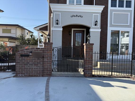 群馬県前橋市K様邸 洋風外構一式施工事例|前橋市で外構エクステリアならブリックガーデンまで。